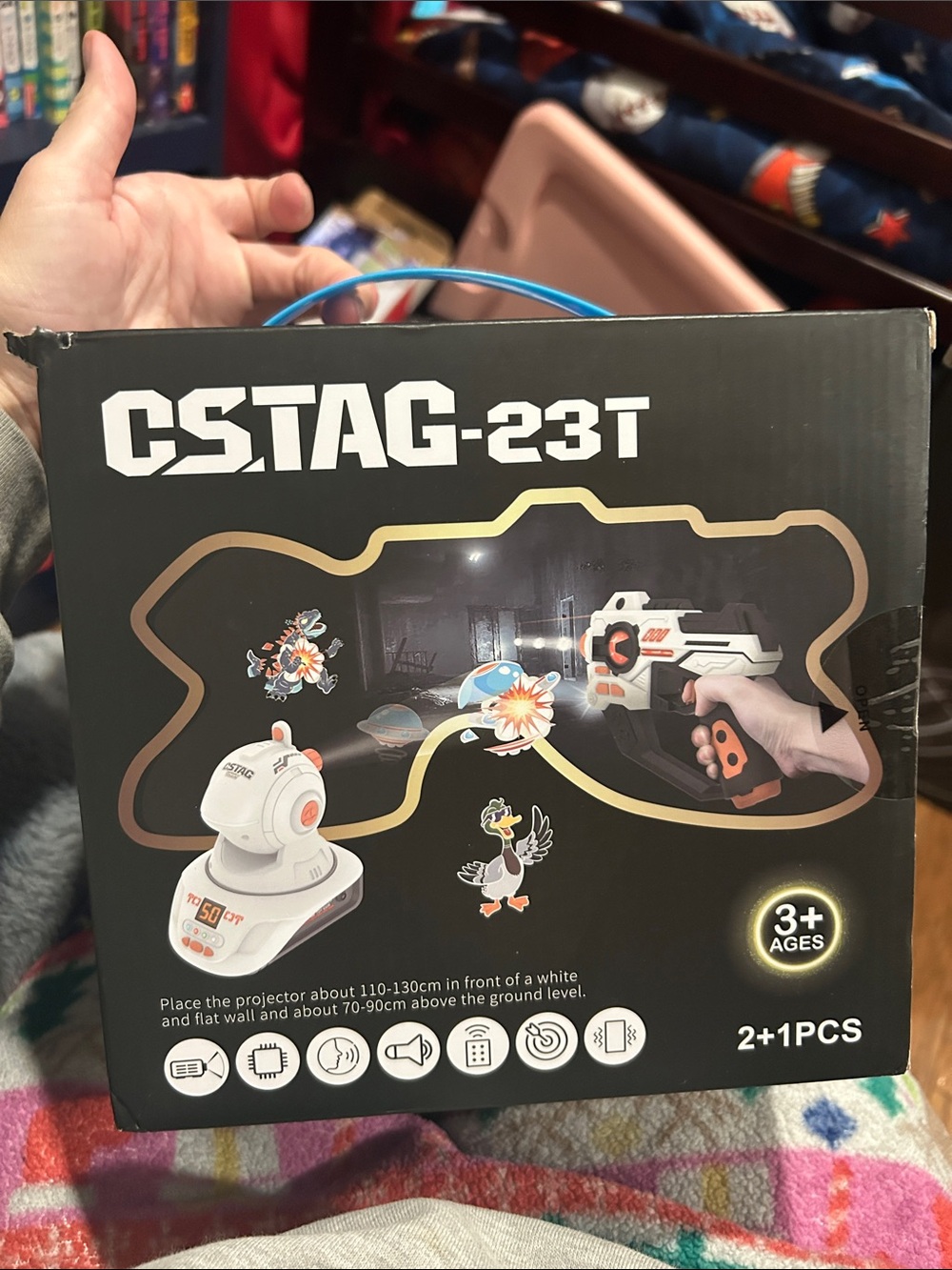CSTAG-23T Electronic Toy Blaster - Black with Orange Accents